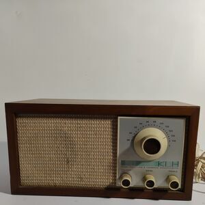 Vintage KLH Model Twenty-One FM Radio Receiver Mid-Century Modern Wood Cabinet